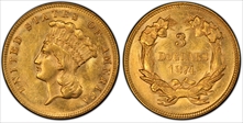 1874 $3 MS62