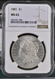 1881  MORGAN 63