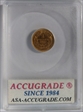 1889 $1 gold INDIAN MS-65  ACG 178707