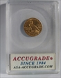 1913 $2.5 GOLD ACG 267974 INDIAN MS-63