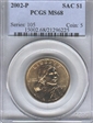 2002-P SAC$1 MS68
