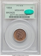 1864 1C Bronze MS64RB