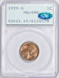 1929-S 1C MS65RB
