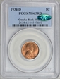 1934-D 1C MS65RD