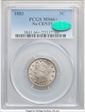 1883 5C No CENTS MS66+