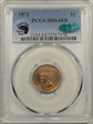 1872 1C MS64RB