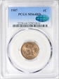 1907 1C MS64RD