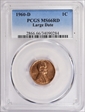1960-D 1C Large Date MS66RD