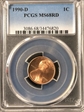 1990-D 1C MS68RD
