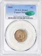1864 1C Copper-Nickel MS64