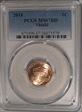 2018 1C Shield MS67RD
