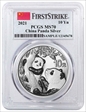 2021 10 Yn Panda Silver First Strike MS70
