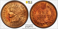 1897 1C 1 in Neck MS64RD