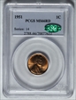 1951 1C MS66RD