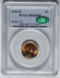 1955-D 1C MS66RD