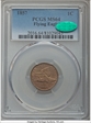 1857 1C Flying Eagle MS64
