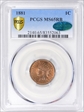 1881 1C MS65RB