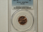 2011-D 1C Shield MS67RD