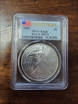 2009 $1 Silver Eagle First Strike MS70