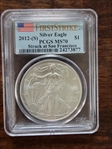 2012-(S) $1 Silver Eagle Struck at San Francisco First Strike MS70