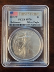 2015-W $1 Burnished Silver Eagle Baltimore First Strike SP70