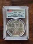 2013-(W) $1 Silver Eagle Struck at West Point First Strike MS70