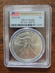 2013-W $1 Burnished Silver Eagle First Strike SP70