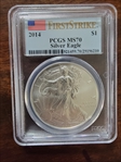 2014 $1 Silver Eagle MS70