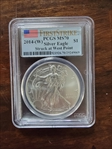 2014-(W) $1 Silver Eagle Struck at West Point First Strike MS70