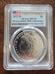 2021-D $1 Morgan Dollar 100th Anniversary First Strike MS70