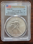 2008-W $1 Burnished Eagle, Rev '07 First Strike SP70