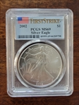 2002 $1 Silver Eagle First Strike MS69