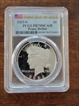 2023-S $1 Peace Dollar First Day of Issue PR70DCAM