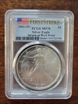 2003-(W) $1 Silver Eagle Struck at West Point First Strike MS70
