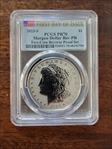 2023-S $1 Morgan Dollar Rev PR  Two-Coin Reverse Proof Set First Day of Issue PR70