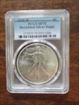 2018-W $1 Burnished Silver Eagle SP70