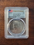 2023 $1 Peace Dollar First Strike MS70