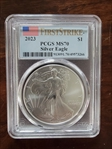 2023 $1 Silver Eagle First Strike MS70