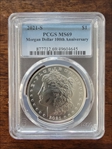 2021-S $1 Morgan Dollar 100th Anniversary MS69