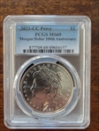 2021-CC Privy $1 Morgan Dollar 100th Anniversary MS69