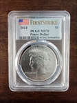 2024 $1 Peace Dollar First Strike MS70