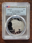 2024-S $1 Peace Dollar First Day of Issue PR70DCAM