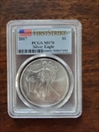 2017 $1 Silver Eagle First Strike MS70