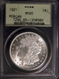 1921 $1 Morgan MS65