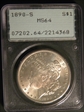 1890-S $1 MS64