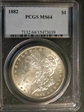 1882 $1 MS64