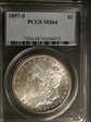 1897-S $1 MS64