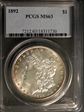 1892 $1 MS63