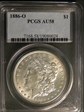 1886-O $1 AU58