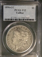 1890-CC $1 Tailbar F12